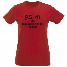 P.S. 41 The Greenwich Village School (As Worn By Adam "Ad-Rock" Horovitz, Beastie Boys) Womens Slim Fit T-Shirt