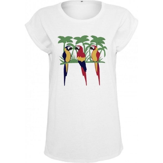 Parrots (As Worn By Freddie Mercury, Queen) Womens Extended Shoulder T-Shirt