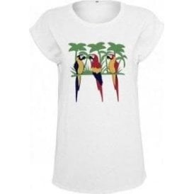 Parrots (As Worn By Freddie Mercury, Queen) Womens Extended Shoulder T-Shirt