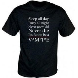 'Party All Night' (Inspired by The Lost Boys) Movie Slogan T-shirt