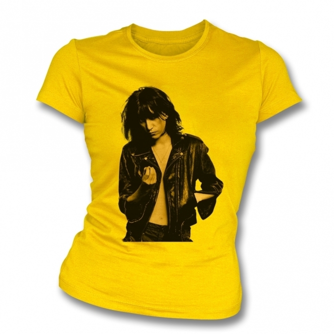 Patti Smith Photo (As Worn By Paul Simonon, The Clash) Organic Womens Slim Fit T-Shirt