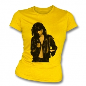 Patti Smith Photo (As Worn By Paul Simonon, The Clash) Womens Slim Fit T-Shirt