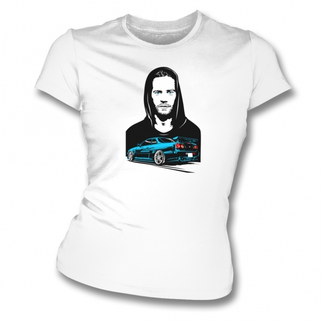 Paul Walker Tribute Womens Slim Fit T-Shirt
