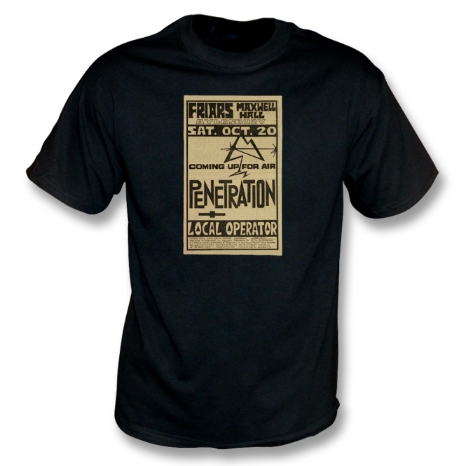 Penetration 1979 Gig Poster T-Shirt