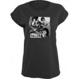Phil Lynott (Thin Lizzy) Tribute Womens Extended Shoulder T-Shirt