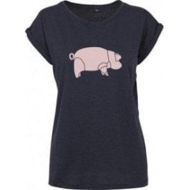 Pig (As Worn By David Gilmour, Pink Floyd) Womens Extended Shoulder T-Shirt