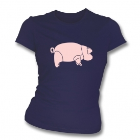 Pig (As Worn By David Gilmour, Pink Floyd) Womens Organic Slim Fit T-Shirt