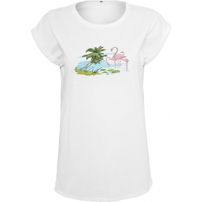 Pink Flamingos (As Worn By PJ Harvey) Womens Extended Shoulder T-Shirt