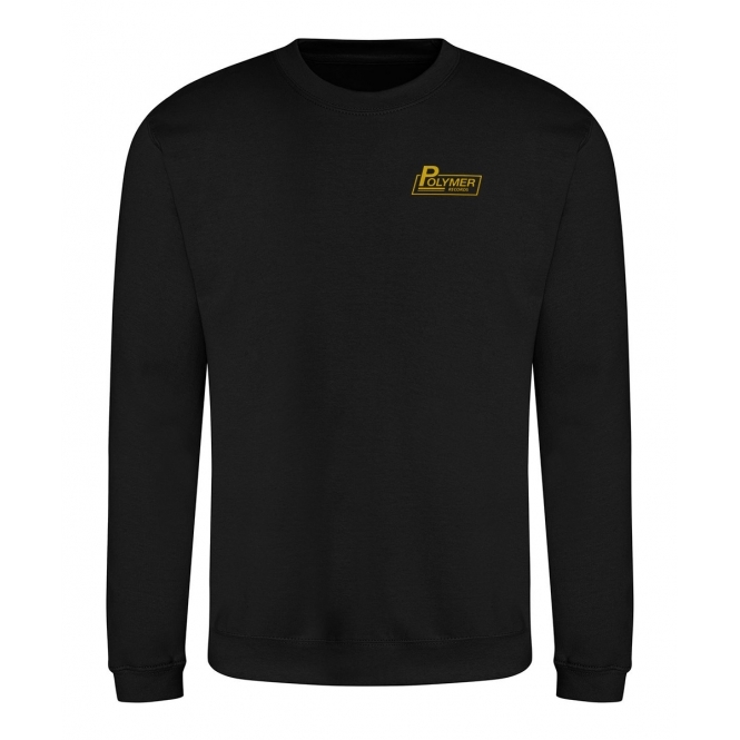 Polymer Records (Inspired By This Is Spinal Tap) Embroidered Left Breast Logo Sweatshirt