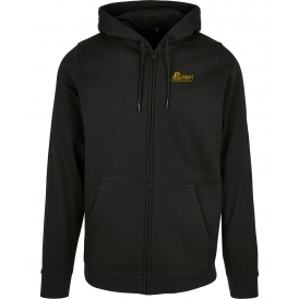 Polymer Records (Inspired By This Is Spinal Tap) Embroidered Left Breast Logo Zip Hooded Sweatshirt