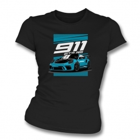 Porsche 911 GT3 RS Organic Womens Slim Fit T-Shirt