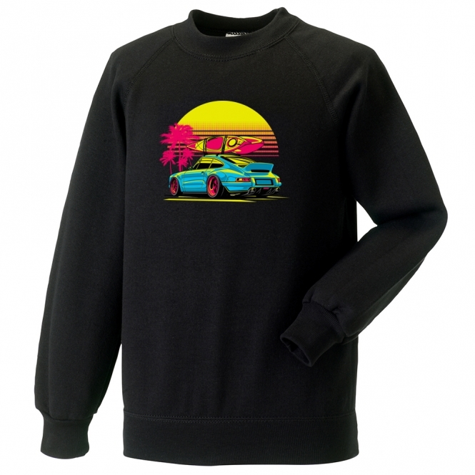 Porsche 911 In Sunset Sweatshirt