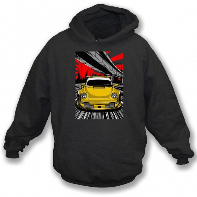 Porsche 911 In Tokyo Kids Hooded Sweatshirt
