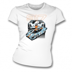 Porsche 917 Racing Livery Womens Slim Fit T-Shirt