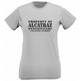Property Of Alcatraz (As Worn By Debbie Harry, Blondie) Womens Slim Fit T-Shirt