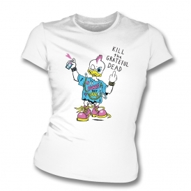 Punk Rock Duck T-shirt as worn by Kurt Cobain (Nirvana) Women's Organic Slim Fit T-shirt