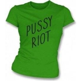 Pussy Riot (As Worn by Anthony Kiedis of Red Hot Chili Peppers) Womens Slim Fit T-Shirt