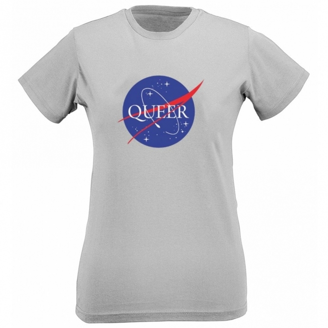 Queer NASA Organic Womens Slim Fit T-Shirt