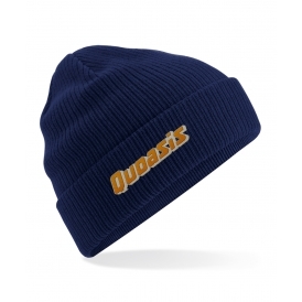Quoasis (As Worn By Noel Gallagher, Oasis) Embroidered Organic Cotton Beanie