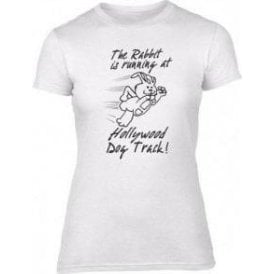 Rabbit Is Running (As Worn By Johnny Ramone, Ramones) Womens Slim Fit T-Shirt