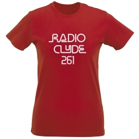 Radio Clyde 261 (As Worn By Frank Zappa) Womens Slim Fit T-Shirt