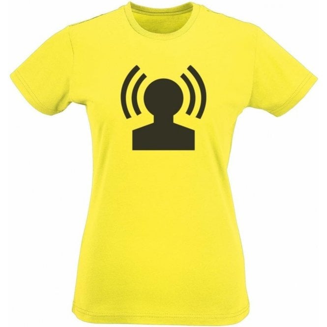 Radio Head (As Worn By Jonny Greenwood, Radiohead) Womens Slim Fit T-Shirt