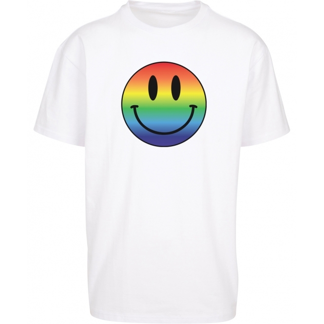 Rainbow Acid Smiley Oversized T-Shirt