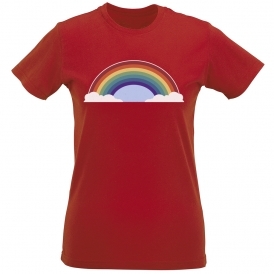 Rainbow (As Worn By Freddie Mercury, Queen) Womens Slim Fit T-Shirt