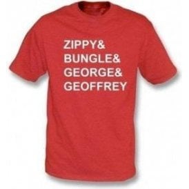 Rainbow Zippy & Bungle & George & Geoffrey T-shirt