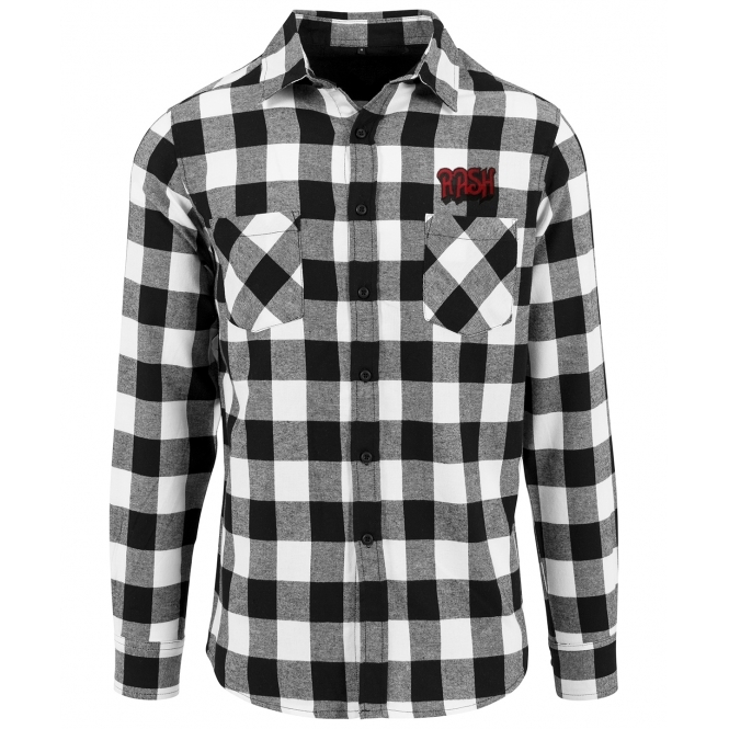 Rash (Inspired By Geddy Lee, Rush) Embroidered Flannel Shirt