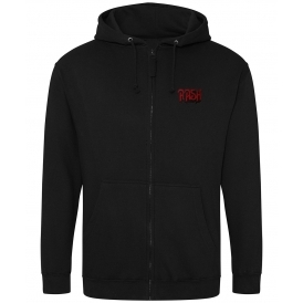Rash (Inspired By Geddy Lee, Rush) Embroidered Zip Hooded Sweatshirt