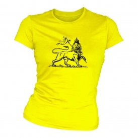 Rastafarian Lion (As Worn By Keith Richards, Rolling Stones) Organic Womens Slim Fit T-Shirt