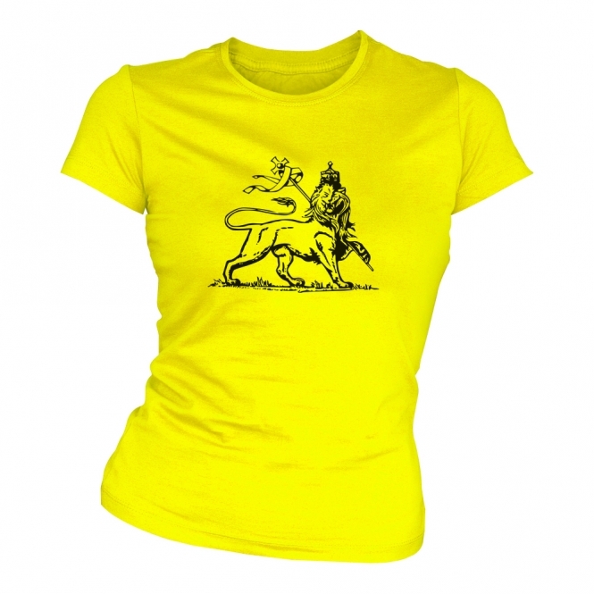 Rastafarian Lion (As Worn By Keith Richards, Rolling Stones) Womens Slim Fit T-Shirt