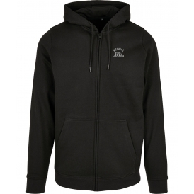 Reggae 1967 Jamaica Embroidered Left Breast Logo Zip Hooded Sweatshirt