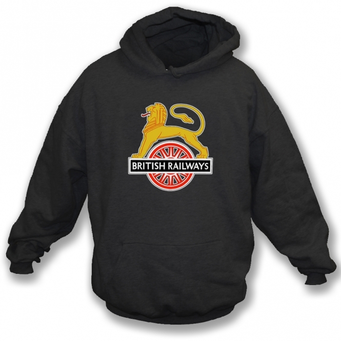 Retro British Railways Logo (As Worn By John Squire, The Stone Roses) Hooded Sweatshirt