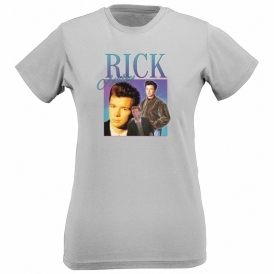 Rick Astley Collage Organic Womens Slim Fit T-Shirt