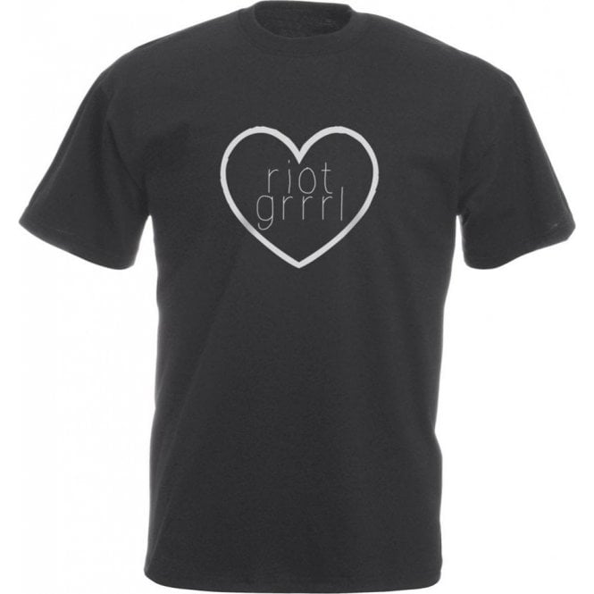 Riot Grrrl Heart Vintage Wash T-Shirt