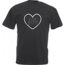 Riot Grrrl Heart Vintage Wash T-Shirt