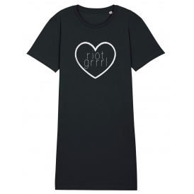 Riot Grrrl Womens Organic T-Shirt Dress