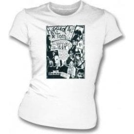 Ripped & Torn Punk Fanzine (The Damned) Womens Slim Fit T-Shirt