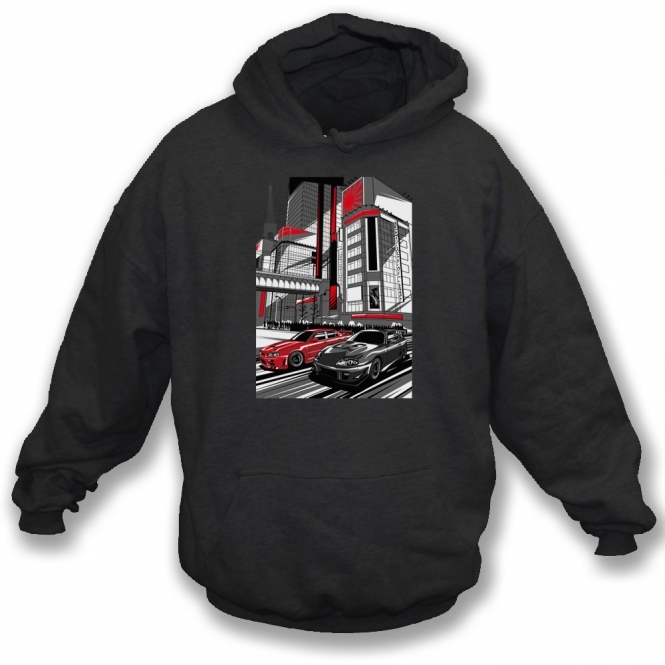 Rivals - Fast Supercars In City Kids Hooded Sweatshirt