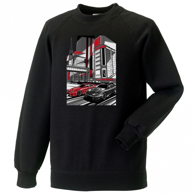 Rivals - Fast Supercars In City Kids Sweatshirt