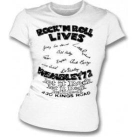 Rock 'n Roll Lives (Seditionaries) Girl's Slim-Fit T-shirt