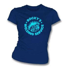 Rocky's Welding Service (As Worn By Jon Bon Jovi) Womens Slim Fit T-Shirt