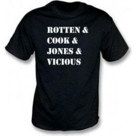 Rotten & Cook & Jones & Vicious (Sex Pistols) T-shirt