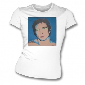 Rudolf Nureyev (Andy Warhol Influenced) Womens Slim Fit T-Shirt