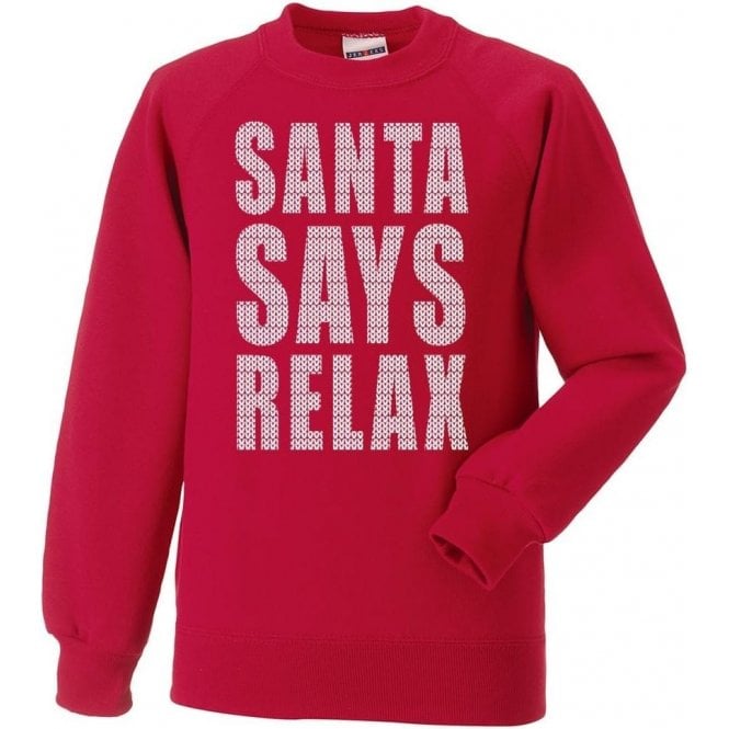 Santa Says Relax Christmas Jumper