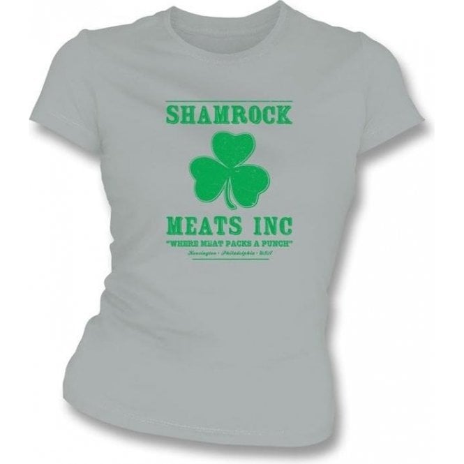 Shamrock Meats Inc (Inspired by Rocky) Womens Slim Fit T-Shirt