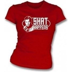 Shat Happens (Star Trek) Girl's Slim-Fit T-shirt
