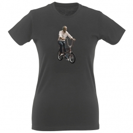 Sid James On A Chopper Bike Womens Slim Fit T-Shirt